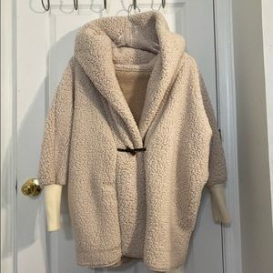 Fluffy teddy jacket- cupshe